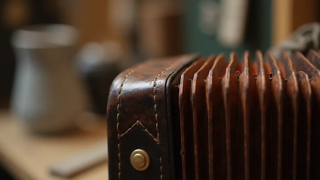 Antique accordion bellows